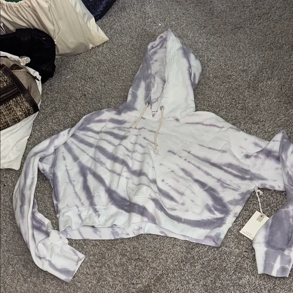 Good American Purple Tie Dye Hoodie - Picture 8 of 13